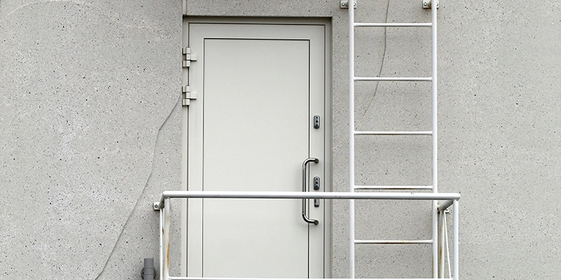 Porte technique en acier